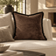 Malini Accessories Paul Moneypenny Curtaincall Chocolate Cushion House of Isabella UK