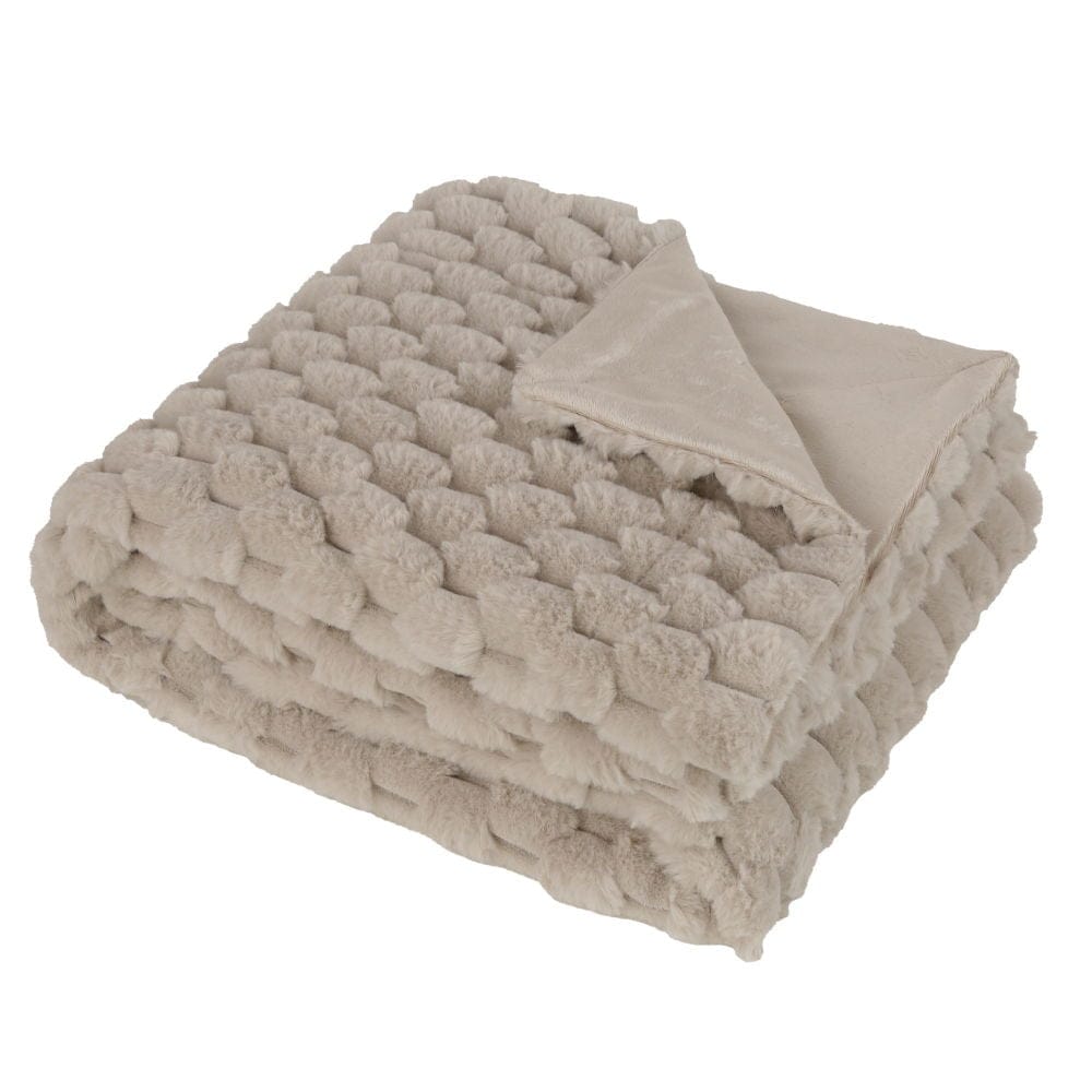 Malini Accessories Paul Moneypenny Koochikoo Taupe Throw House of Isabella UK