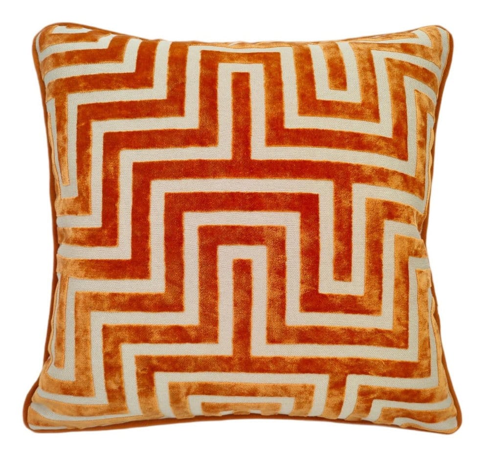 Malini Accessories Paul Moneypenny Large Amazing Orange Cushion House of Isabella UK