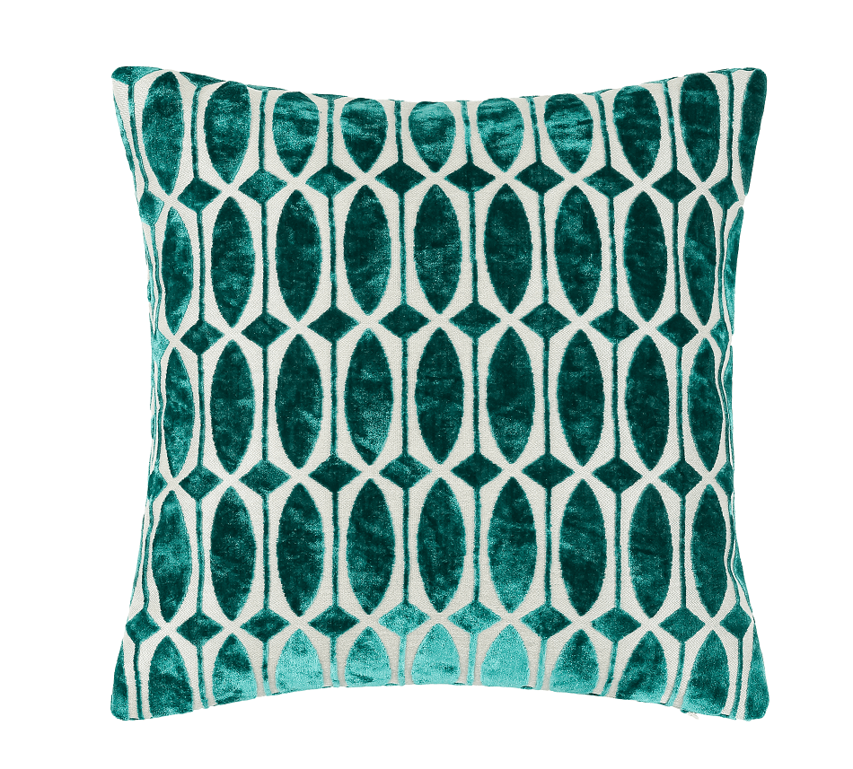 Malini Accessories Paul Moneypenny Small OfftheRails Teal Cushion House of Isabella UK