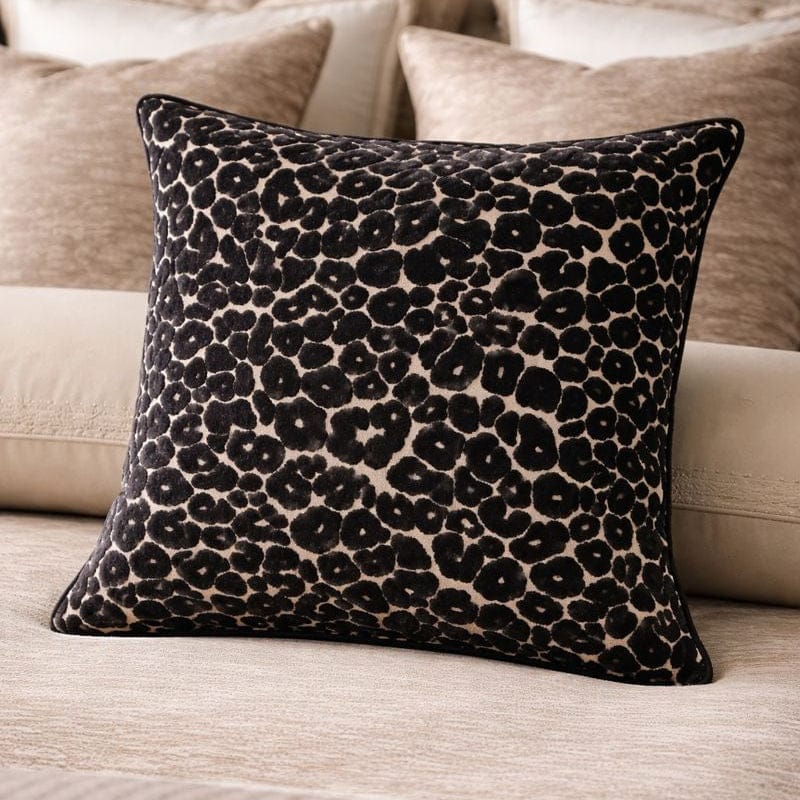 Malini Accessories Paul Moneypenny Spoton Black Large Cushion House of Isabella UK