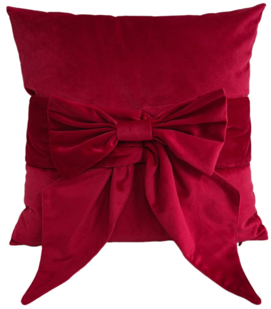 Malini Accessories Paul Moneypenny Tiedup Scarlet Cushion House of Isabella UK