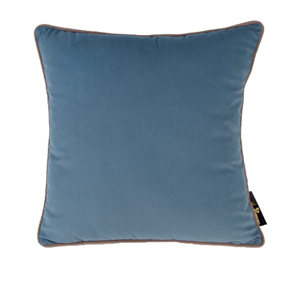 Malini Accessories Paul Moneypenny Twofaced Blue And Champagne Large Cushion House of Isabella UK