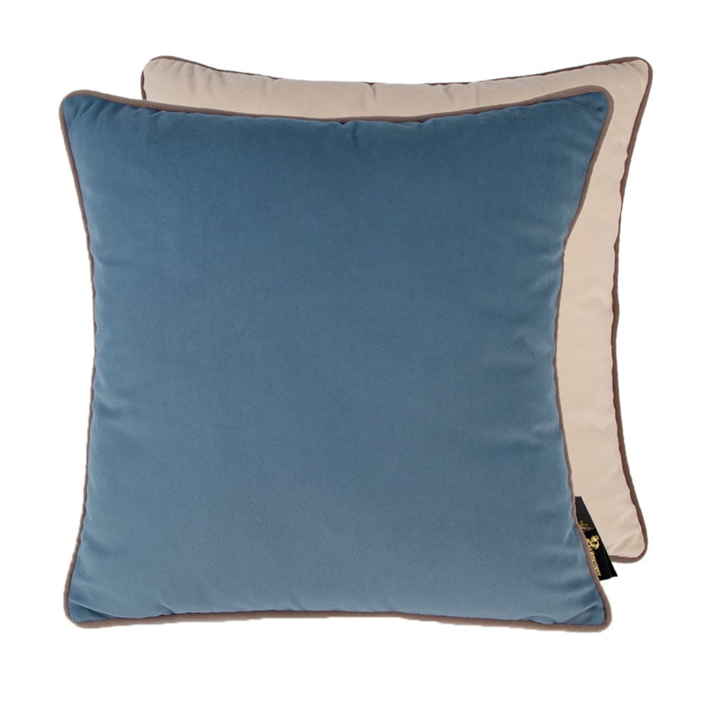 Malini Accessories Paul Moneypenny Twofaced Blue And Champagne Large Cushion House of Isabella UK