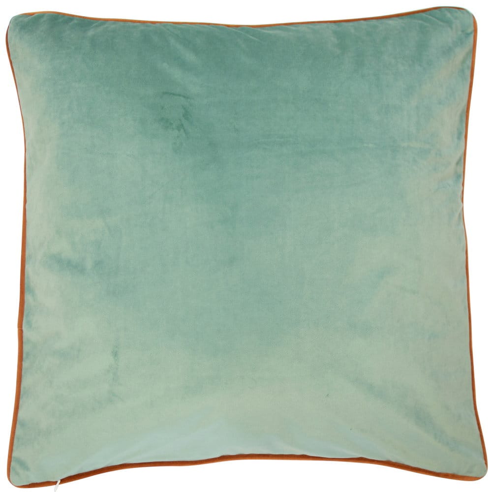Malini Accessories Paul Moneypenny TwoFaced Orange and Duck-Egg Blue Cushion House of Isabella UK