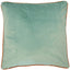 Malini Accessories Paul Moneypenny TwoFaced Orange and Duck-Egg Blue Cushion House of Isabella UK