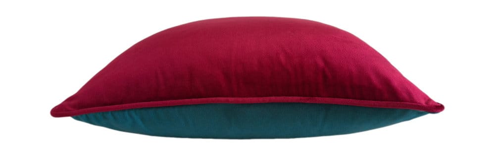 Malini Accessories Paul Moneypenny Twofaced Teal And Fuschia Large Cushion House of Isabella UK