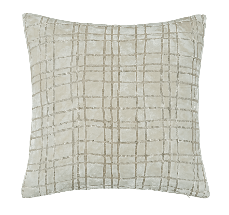 Malini Accessories Paul MonneyPenny Small DrunkPlaid Ivory Cushion House of Isabella UK
