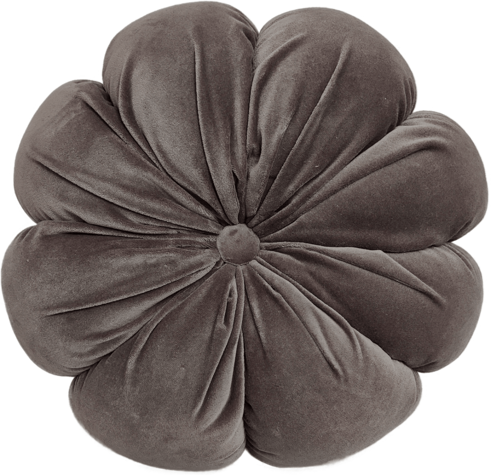Malini Accessories Round Fleur Grey Cushion House of Isabella UK