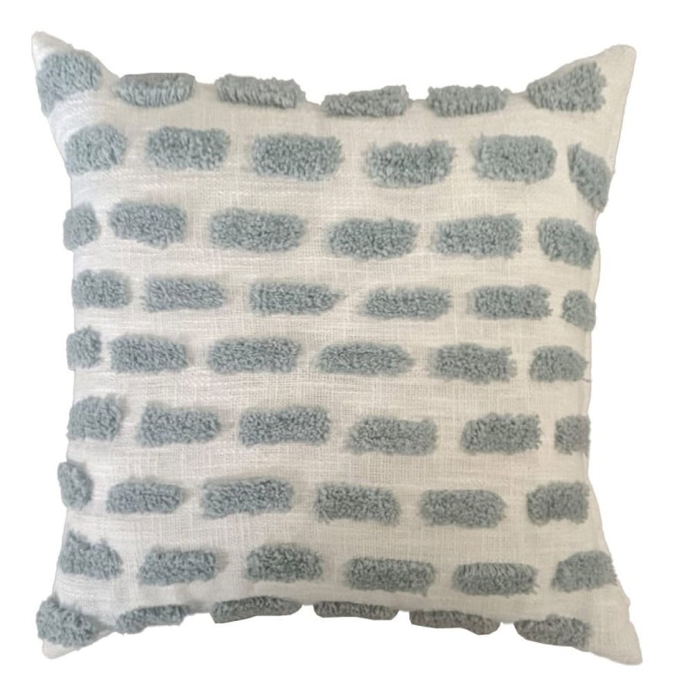 Malini Accessories Small Ridge DuckEgg Cushion House of Isabella UK
