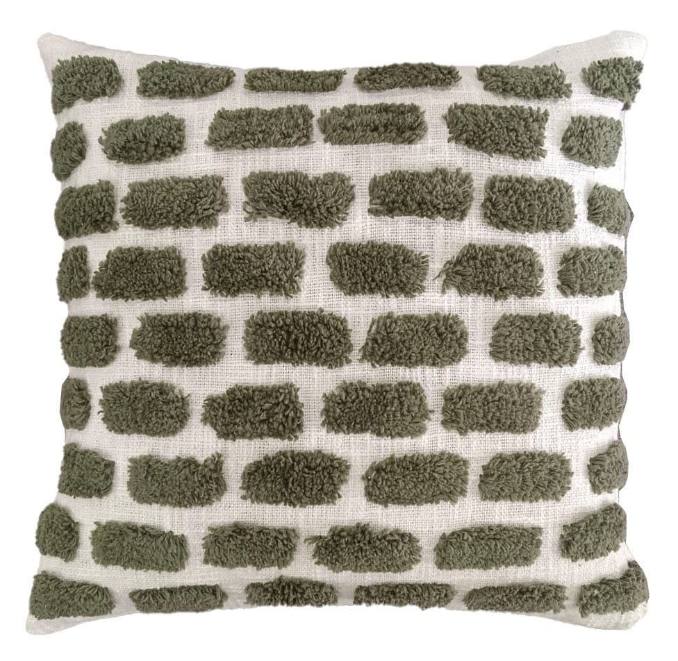 Malini Accessories Small Ridge Olive Cushion House of Isabella UK