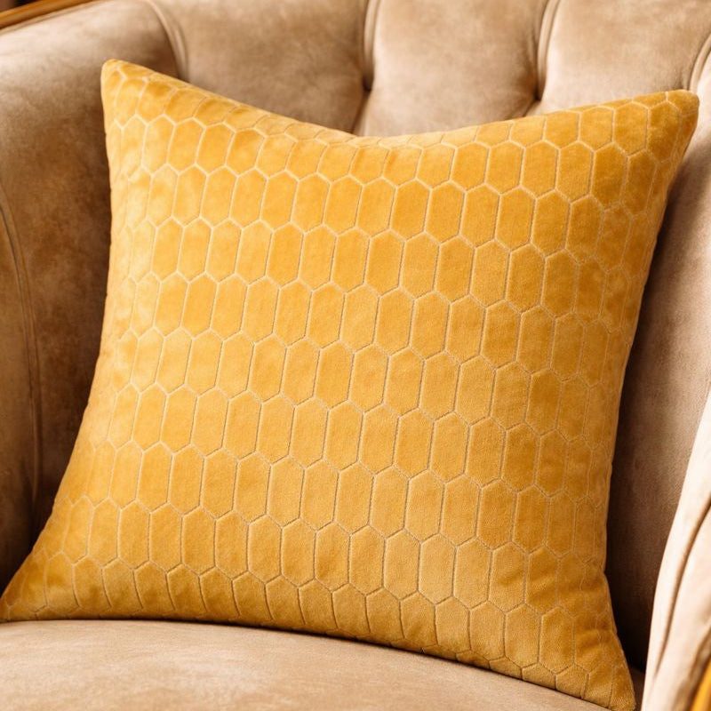 Malini Living Malini Large Albie Mustard Cushion House of Isabella UK