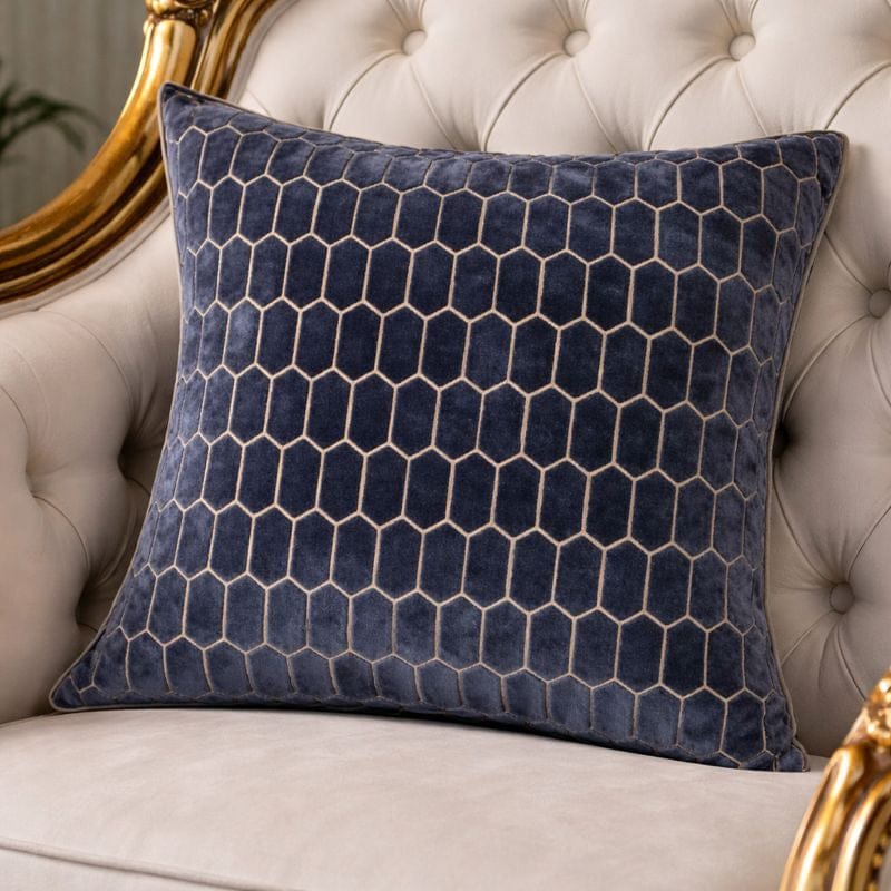 Malini Living Malini Large Albie Navy Cushion House of Isabella UK