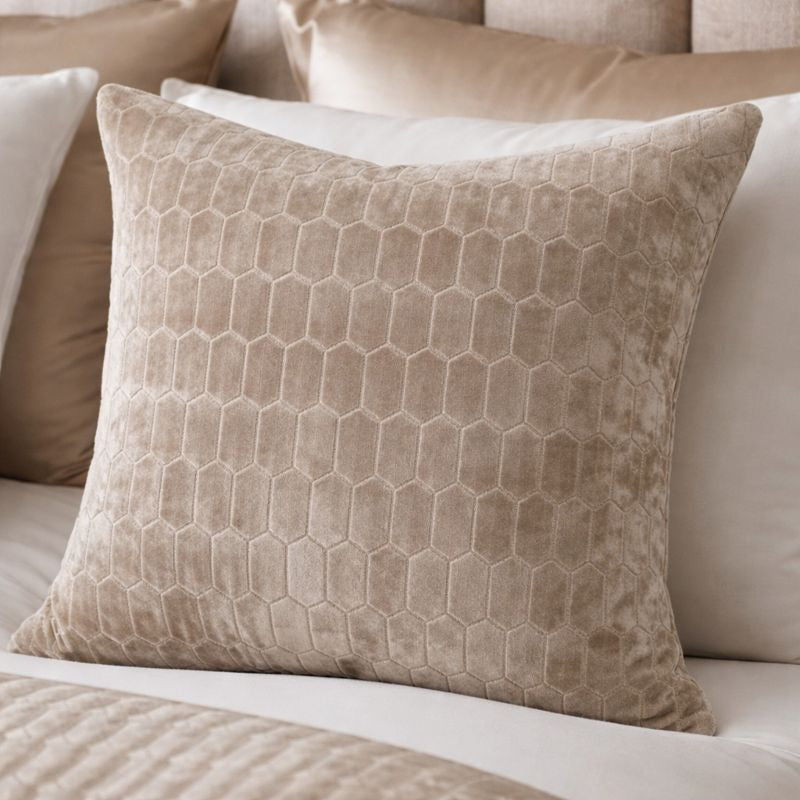 Malini Living Malini Large Albie Taupe Cushion House of Isabella UK