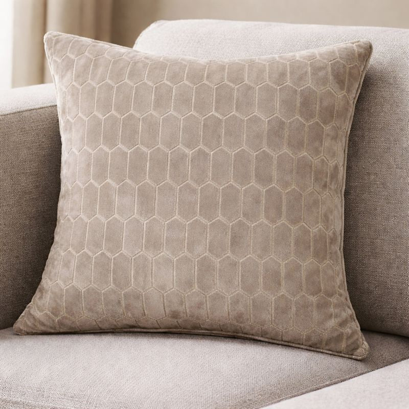 Malini Living Malini Large Albie Taupe Cushion House of Isabella UK