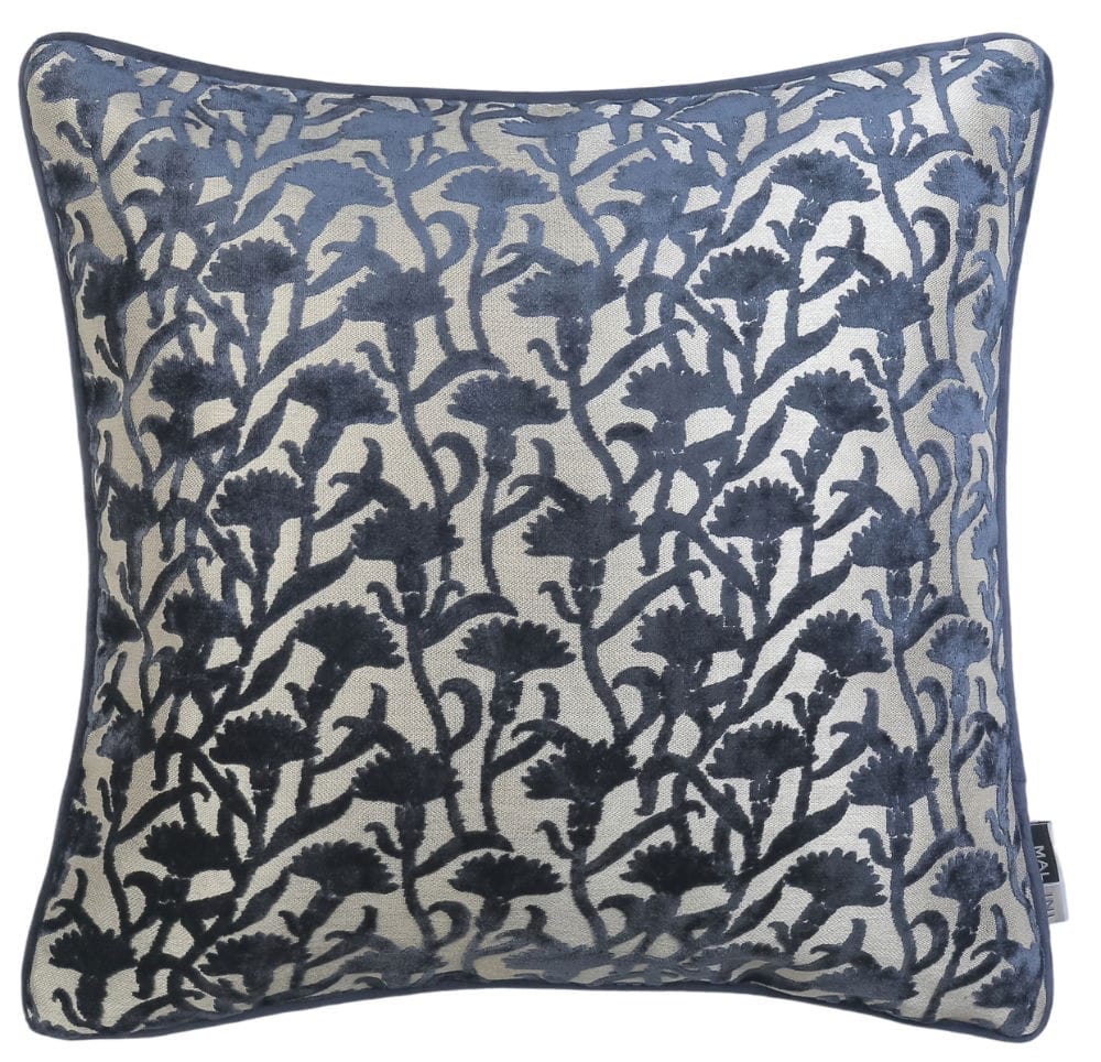Malini Living Malini Large Cassia Navy Cushion House of Isabella UK