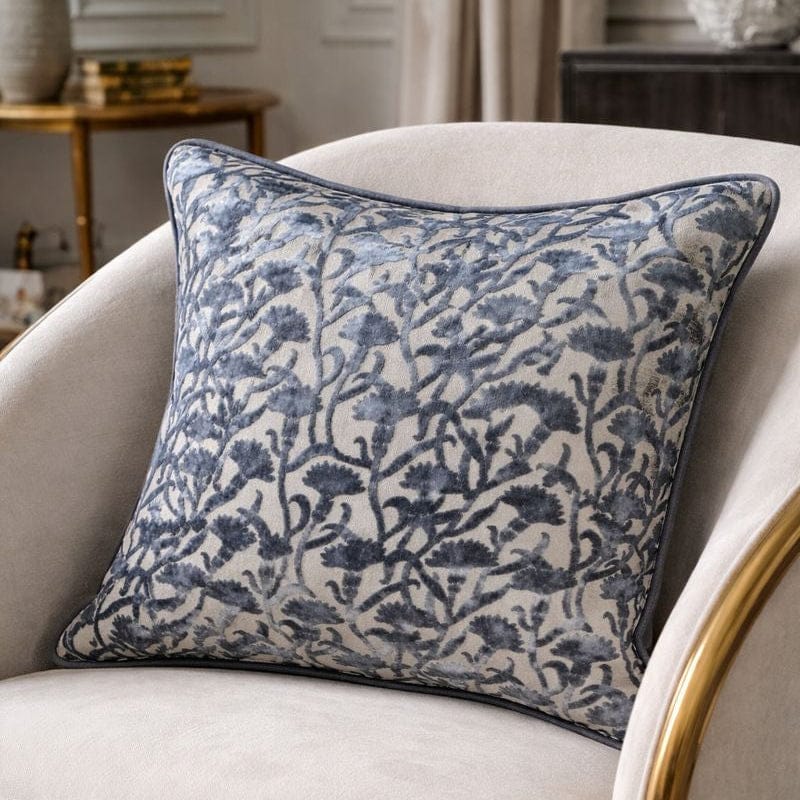 Malini Living Malini Large Cassia Navy Cushion House of Isabella UK