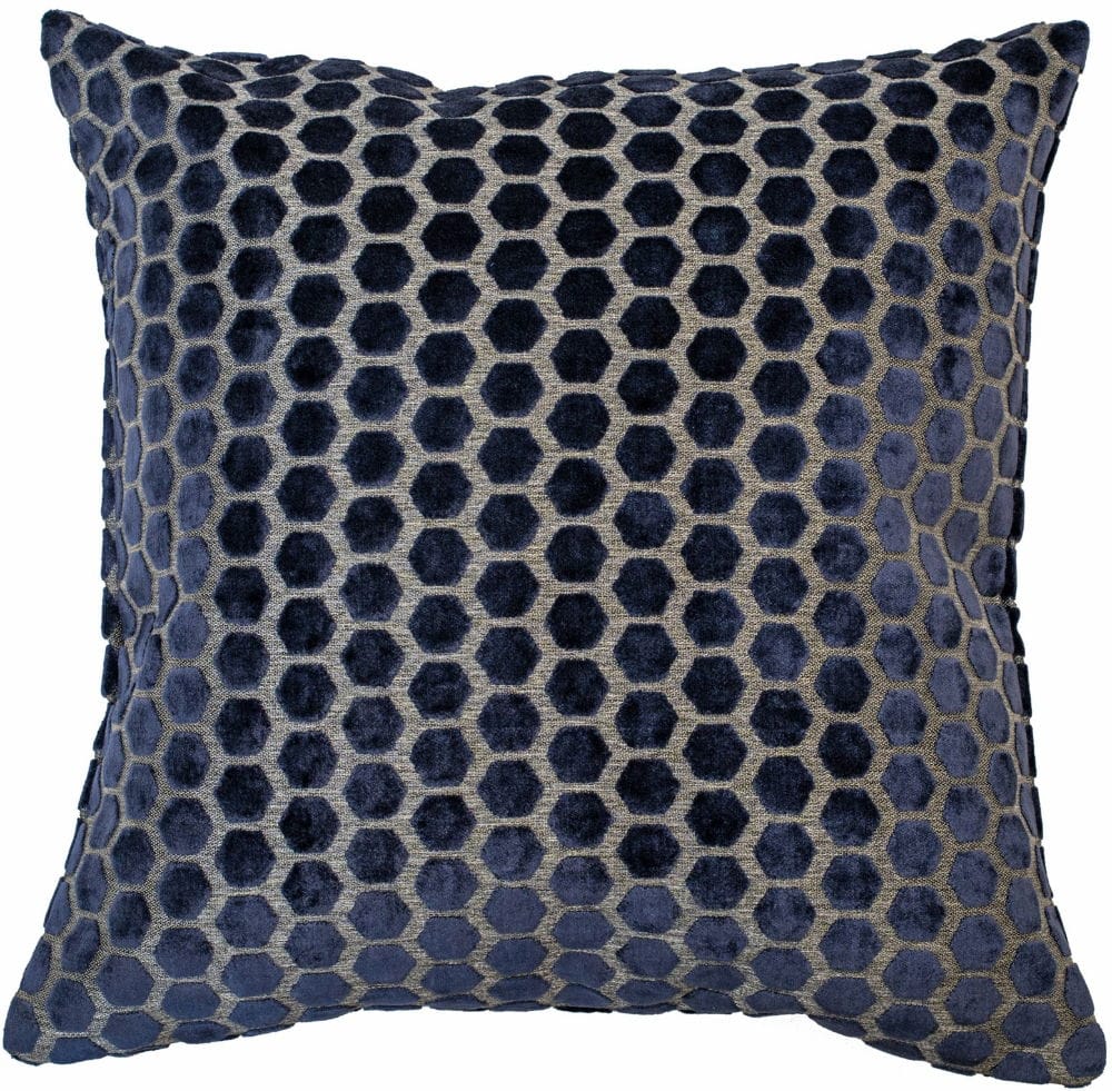 Malini Living Malini Large Jorvik Navy Cushion House of Isabella UK