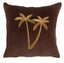 Malini Living Malini Palms Choc Cushion House of Isabella UK