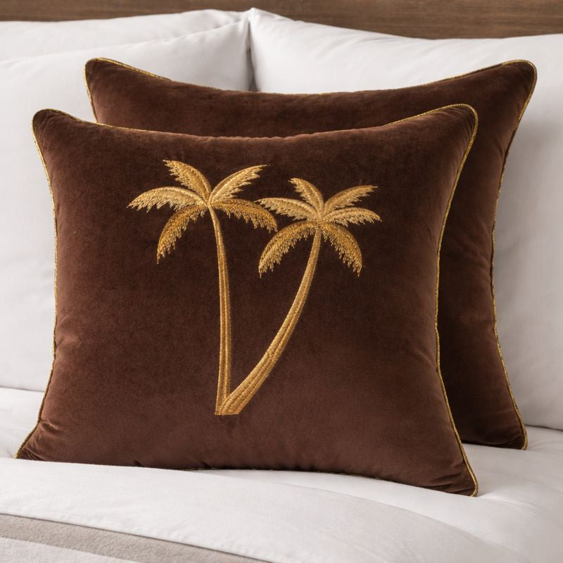 Malini Living Malini Palms Choc Cushion House of Isabella UK