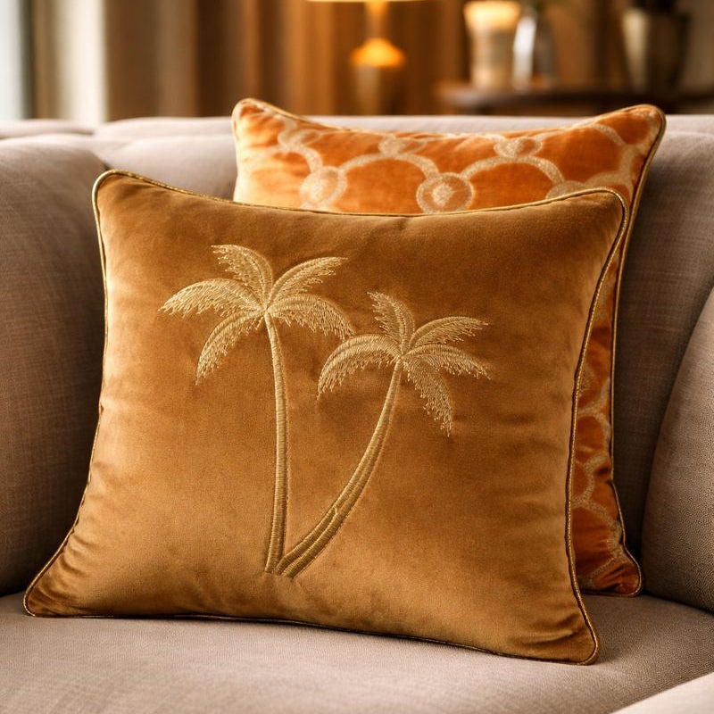 Malini Living Malini Palms Whiskey Cushion House of Isabella UK