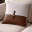 Malini Living Paul Moneypenny Buckleup Neutral Cushion House of Isabella UK