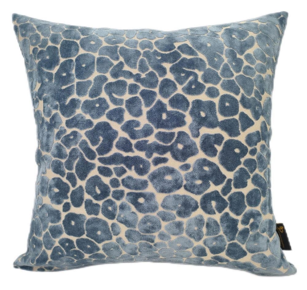 Malini Living Paul Moneypenny Spoton Blue Cushion House of Isabella UK