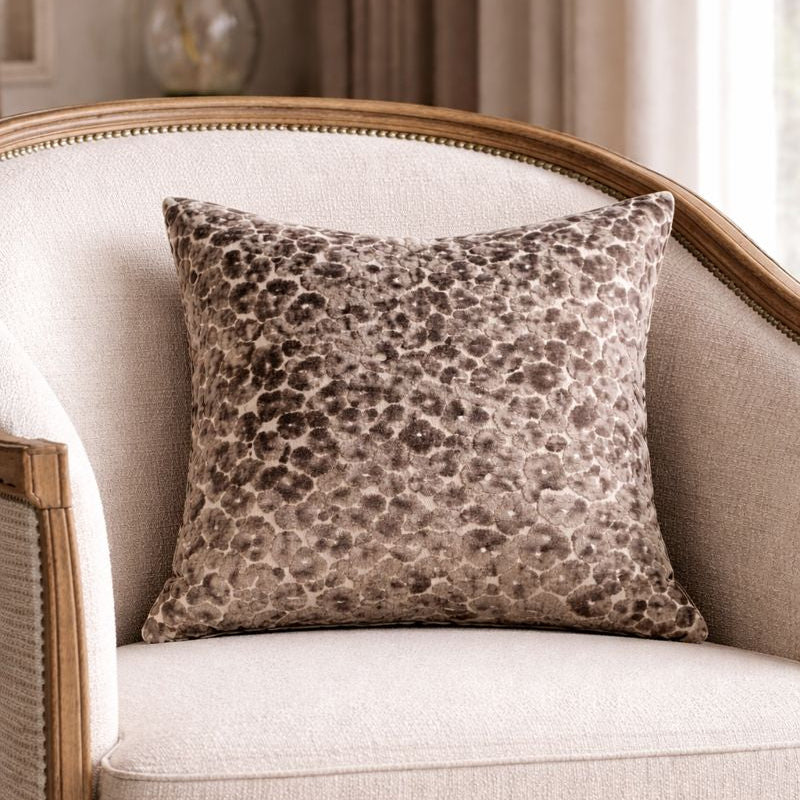 Malini Living Paul Moneypenny Spoton Choc Cushion House of Isabella UK