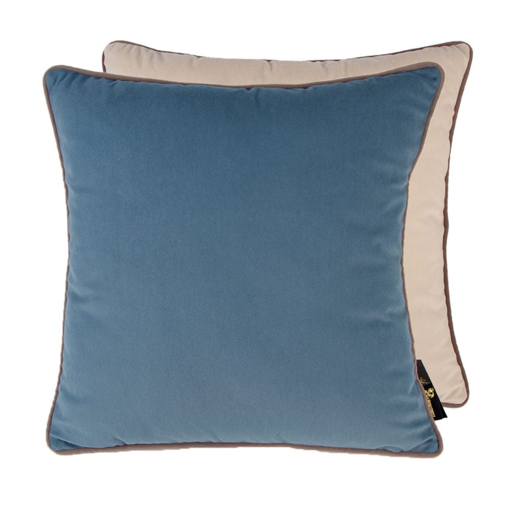 Malini Living Paul Moneypenny Twofaced Blue And Champagne Cushion House of Isabella UK