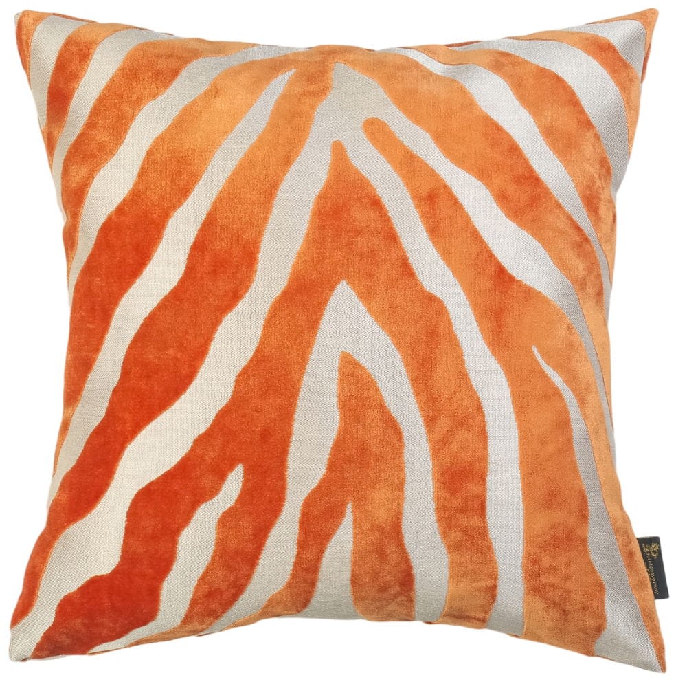 Malini Living Paul Moneypenny Zebedeedodah Orange Cushion House of Isabella UK