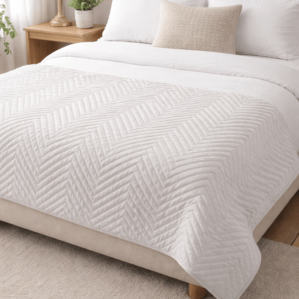 Malini Sleeping Malini Amelle Grey Quilt House of Isabella UK
