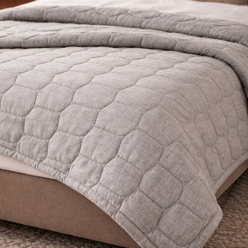 Malini Sleeping Malini Winchcombe Grey King Quilt House of Isabella UK
