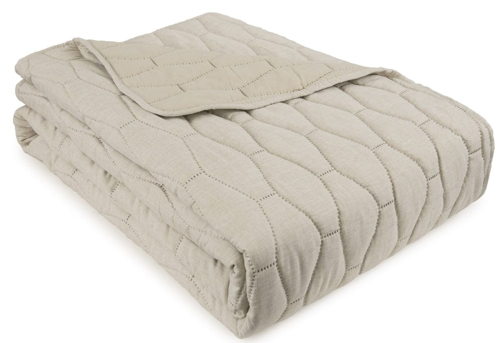 Malini Winchcombe Natural King Quilt.