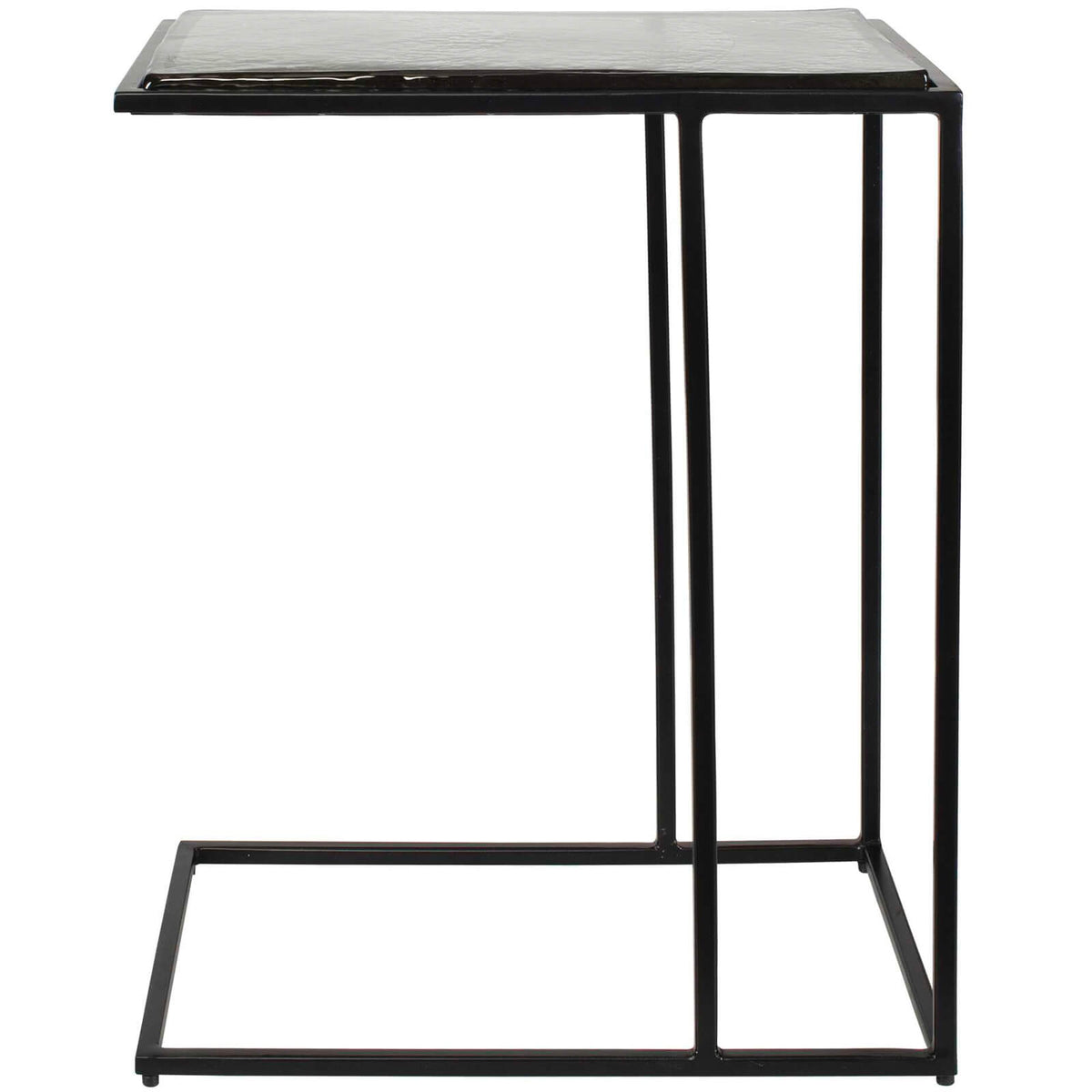 Mateo Glass Top Side Table