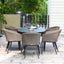 Maze Dining Ambition 6 Seat Oval Dining Set / Taupe House of Isabella UK