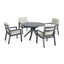 Maze Dining New York 4 Seat Round Dining Set / Dove Grey House of Isabella UK