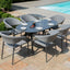 Maze Dining Pebble 6 Seat Oval Dining Set / Flanelle House of Isabella UK