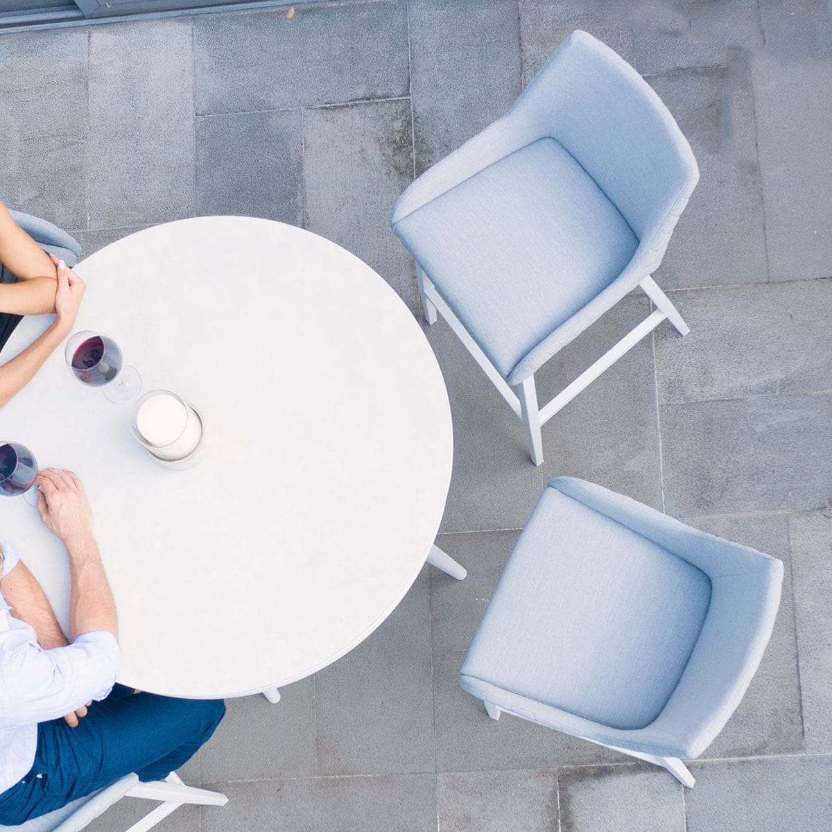 Maze Dining Regal Bar Stool / Lead Chine House of Isabella UK