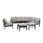 Maze Dining Vancouver Large Corner Dining Set With Rectangular Rising Table & Armchair - Dove Grey House of Isabella UK