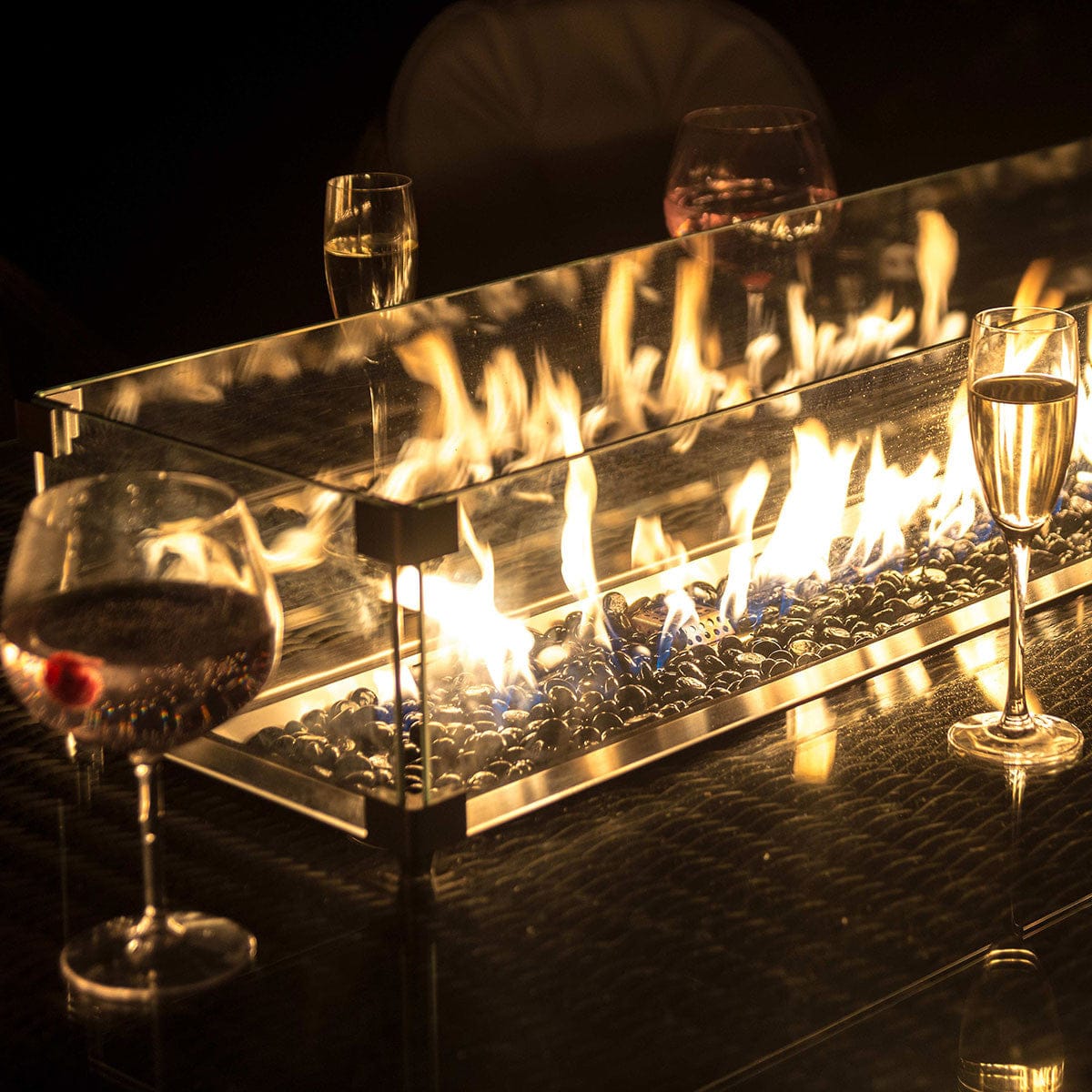 Maze Dining Winchester 8 Seat Oval Fire Pit Dining Set with Heritage Chairs House of Isabella UK