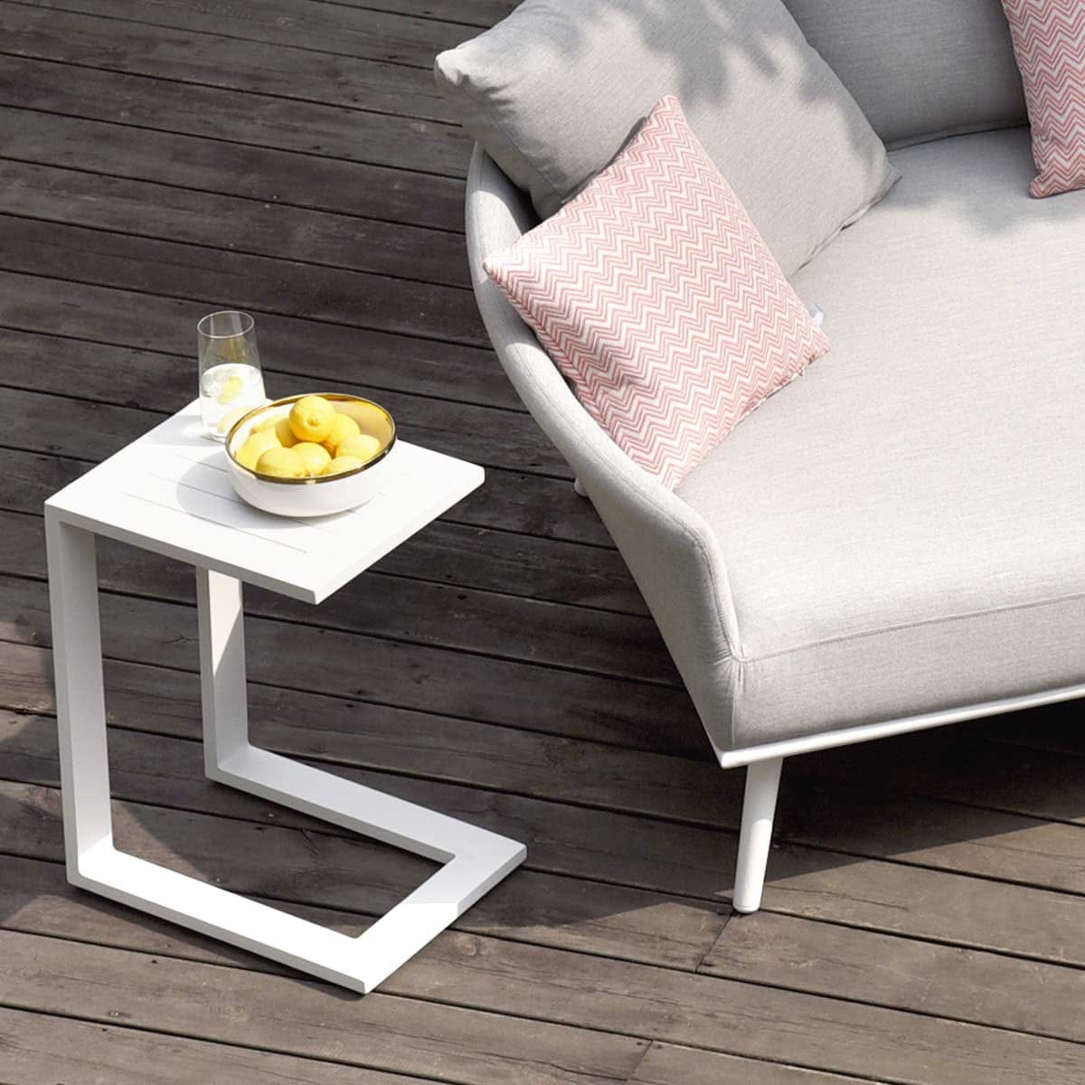 Maze Living Aluminium Side Table / White House of Isabella UK