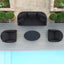 Maze Living Ambition 3 Seat Sofa Set / Charcoal House of Isabella UK