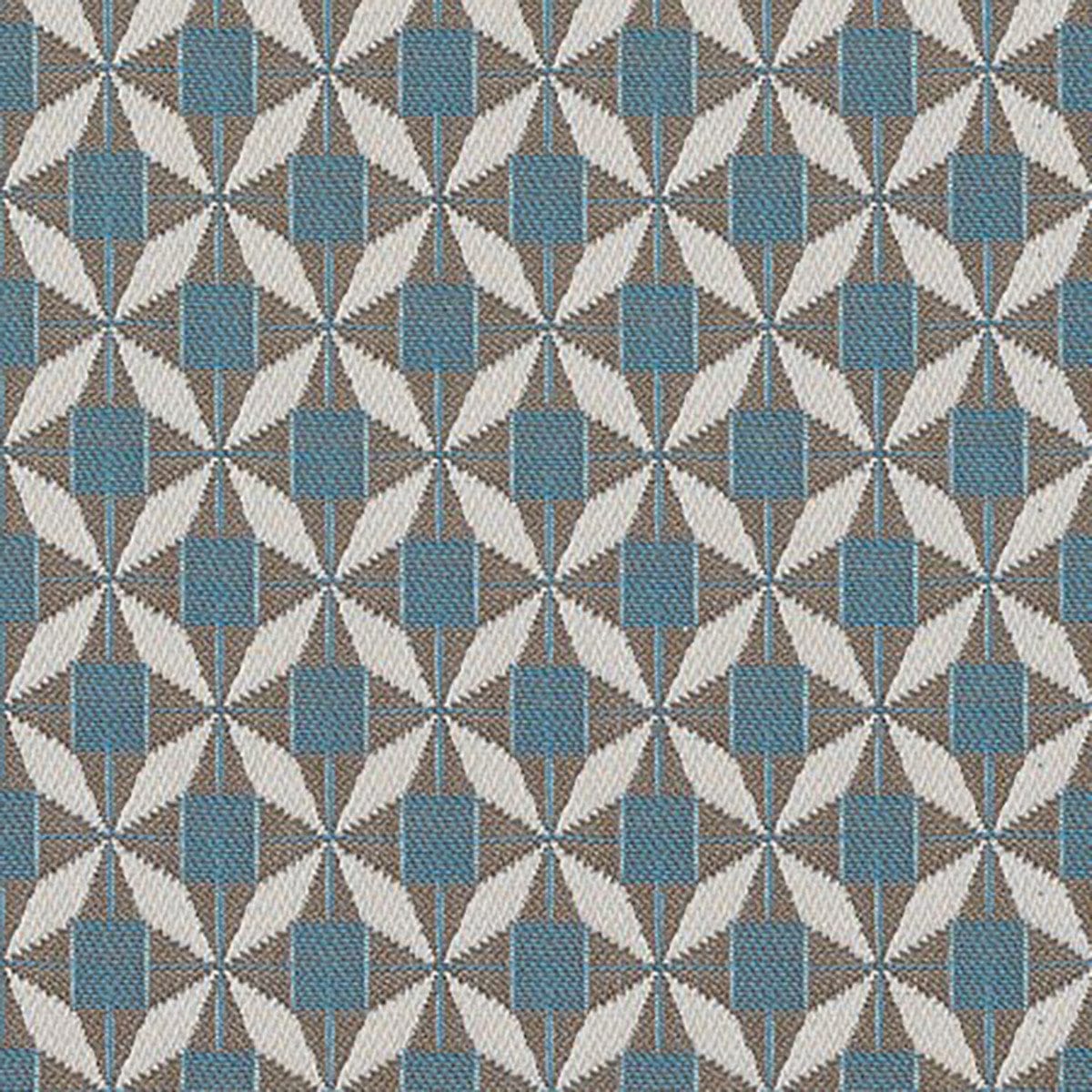 Maze Living Fabric Scatter Cushion 43x43cm (Pack of 2) / Mosaic Blue House of Isabella UK