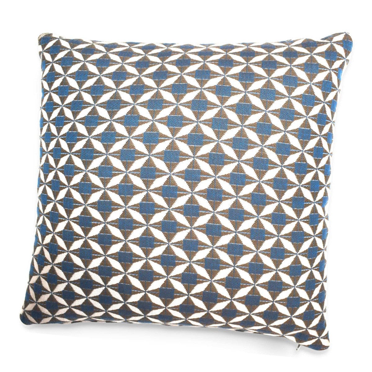 Maze Living Fabric Scatter Cushion 43x43cm (Pack of 2) / Mosaic Blue House of Isabella UK