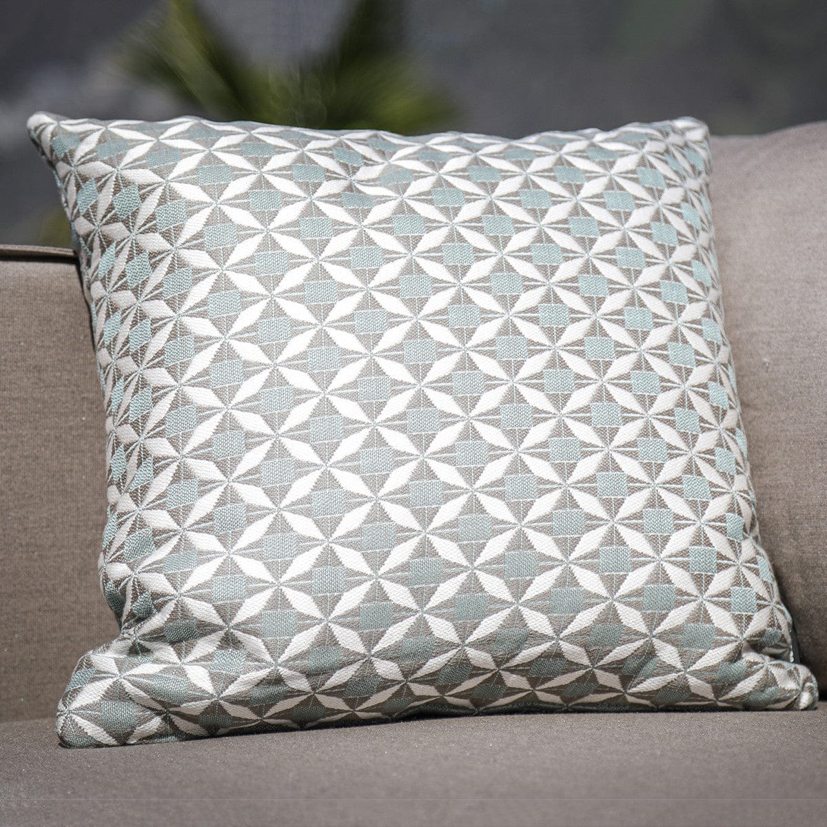 Maze Living Fabric Scatter Cushion 43x43cm (Pack of 2) / Mosaic Glacier House of Isabella UK