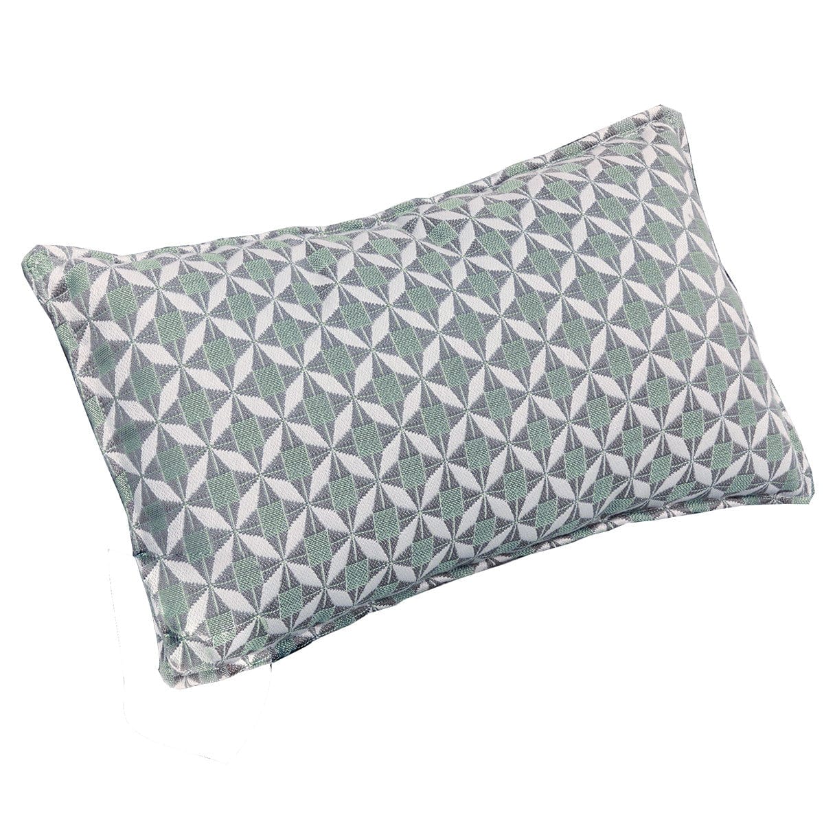 Maze Living Fabric Sunbrella Bolster Cushion 30x50cm (Pack of 2) / Mosaic Glacier House of Isabella UK