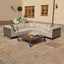 Maze Living Ibiza Small Corner Sofa Set With Square Coffee Table - Oatmeal House of Isabella UK