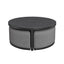 Maze Living Maze Round Coffee Table With x3 Footstools - Flanelle House of Isabella UK