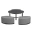 Maze Living Maze Round Coffee Table With x3 Footstools - Flanelle House of Isabella UK