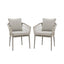 Maze Living Monaco Dining Chair x2 - Cool Linen House of Isabella UK